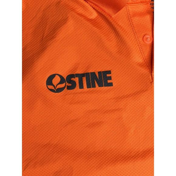 Under Armour Men's Orange Polo Shirt Short Sleeve Large Loose Heatgear Golf - Picture 7 of 8